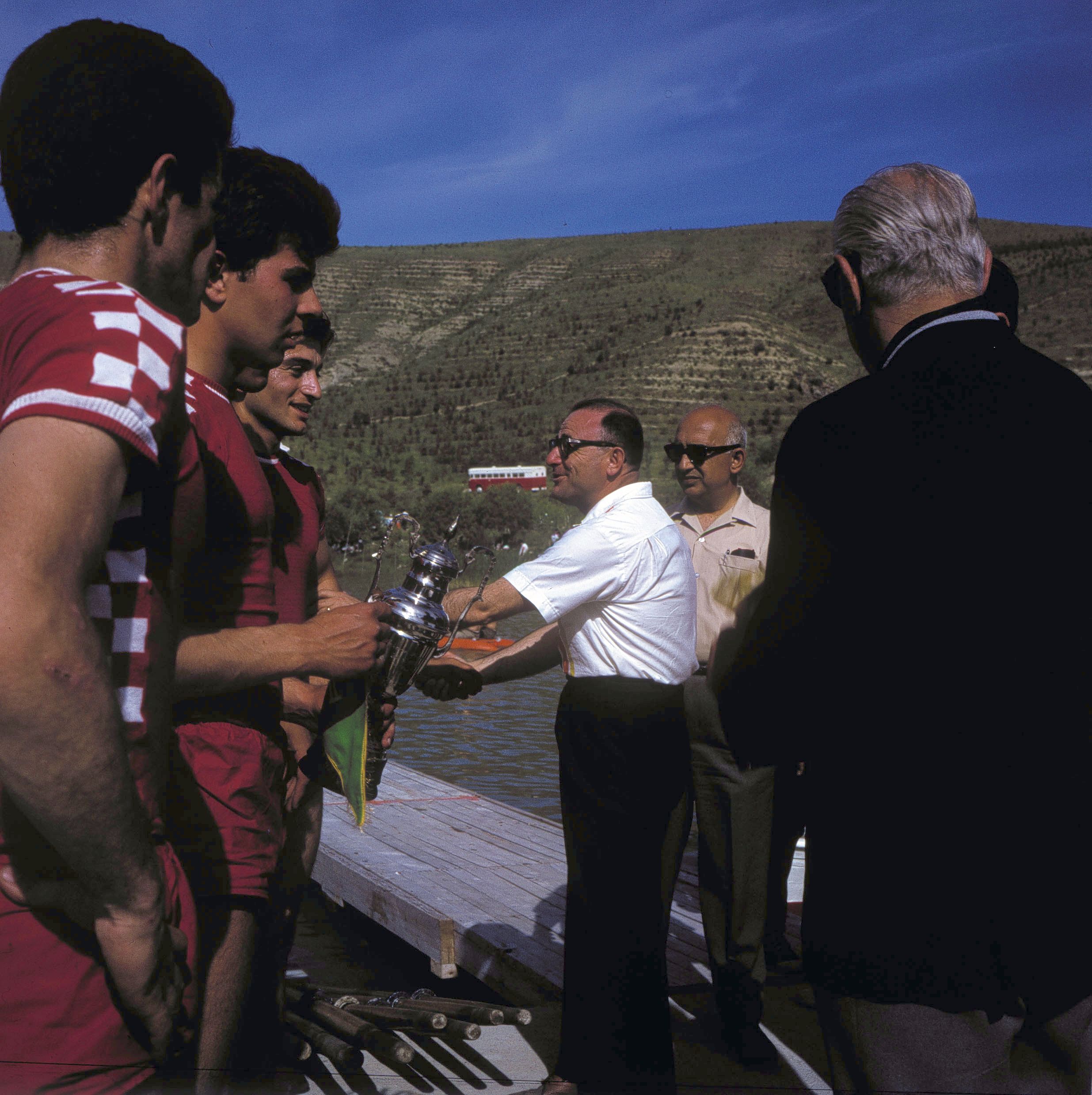 Cups are awarded at the races held at Eymir Lake under the hosting of METU