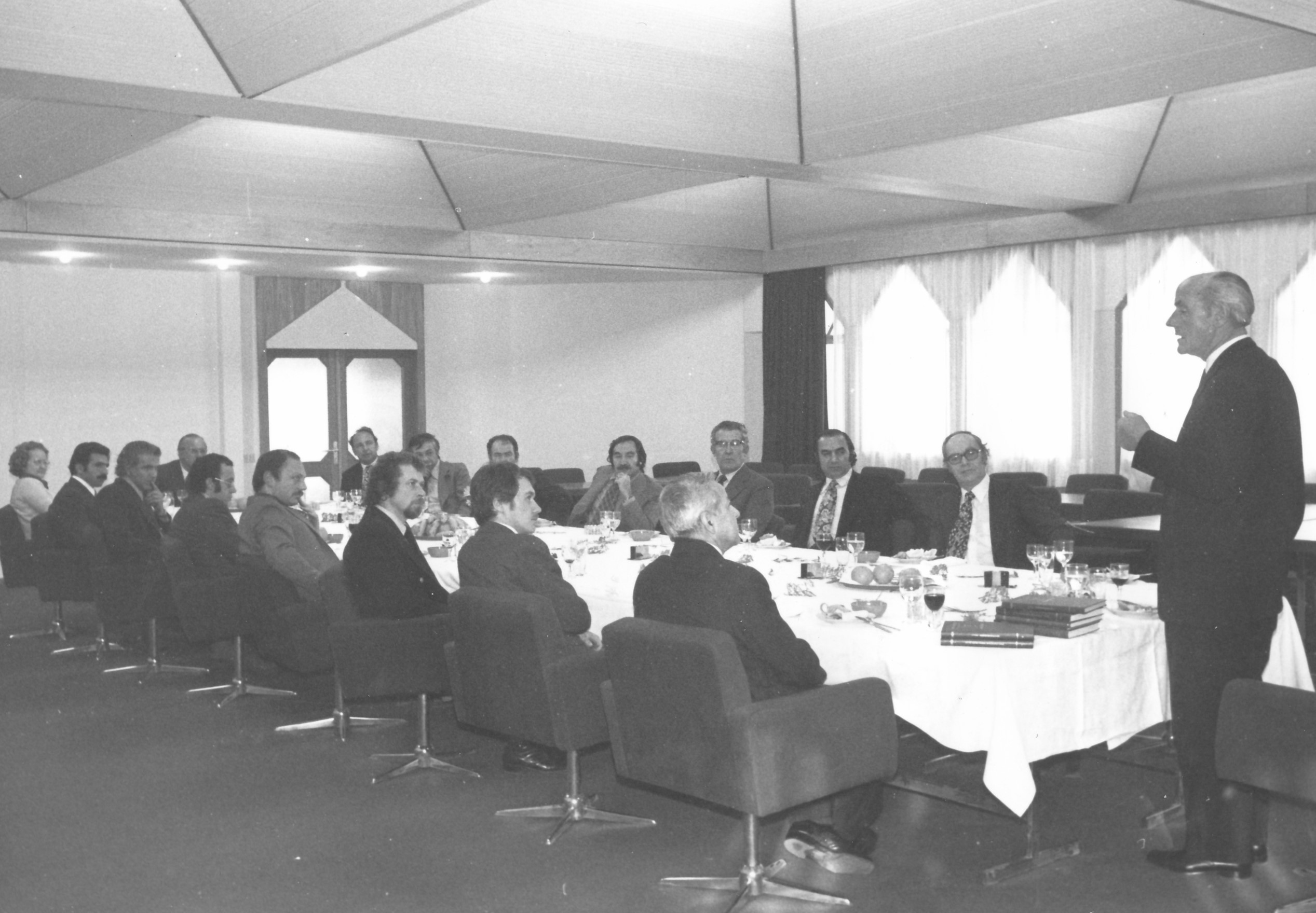 British Foreign Secretary Michael Stewart's visitatiton to METU Library: Churcill Library Ceremony Rector Kemal Kurdaş speaks (19 April 1966)