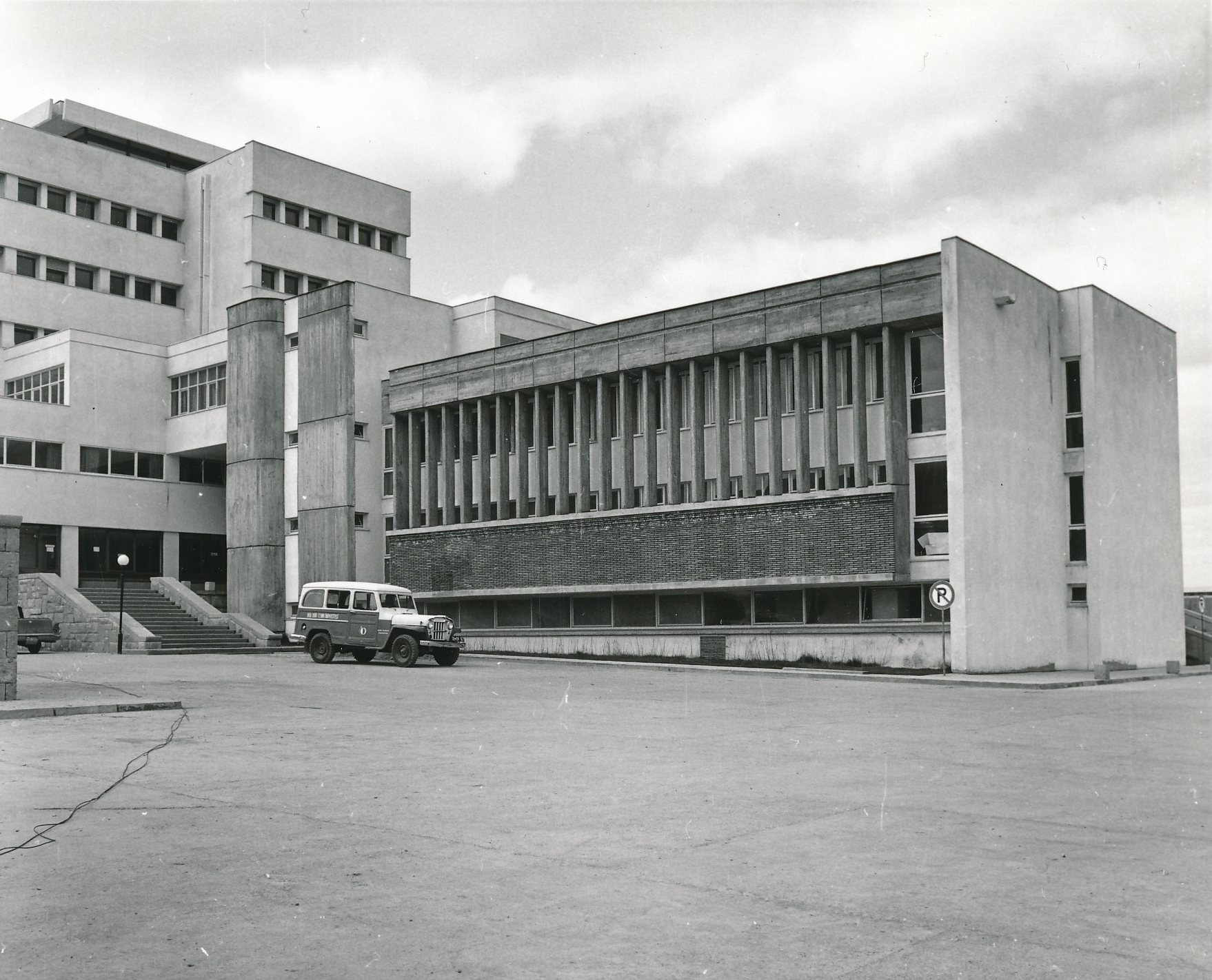 Rectorate parking lot (September, 1968)