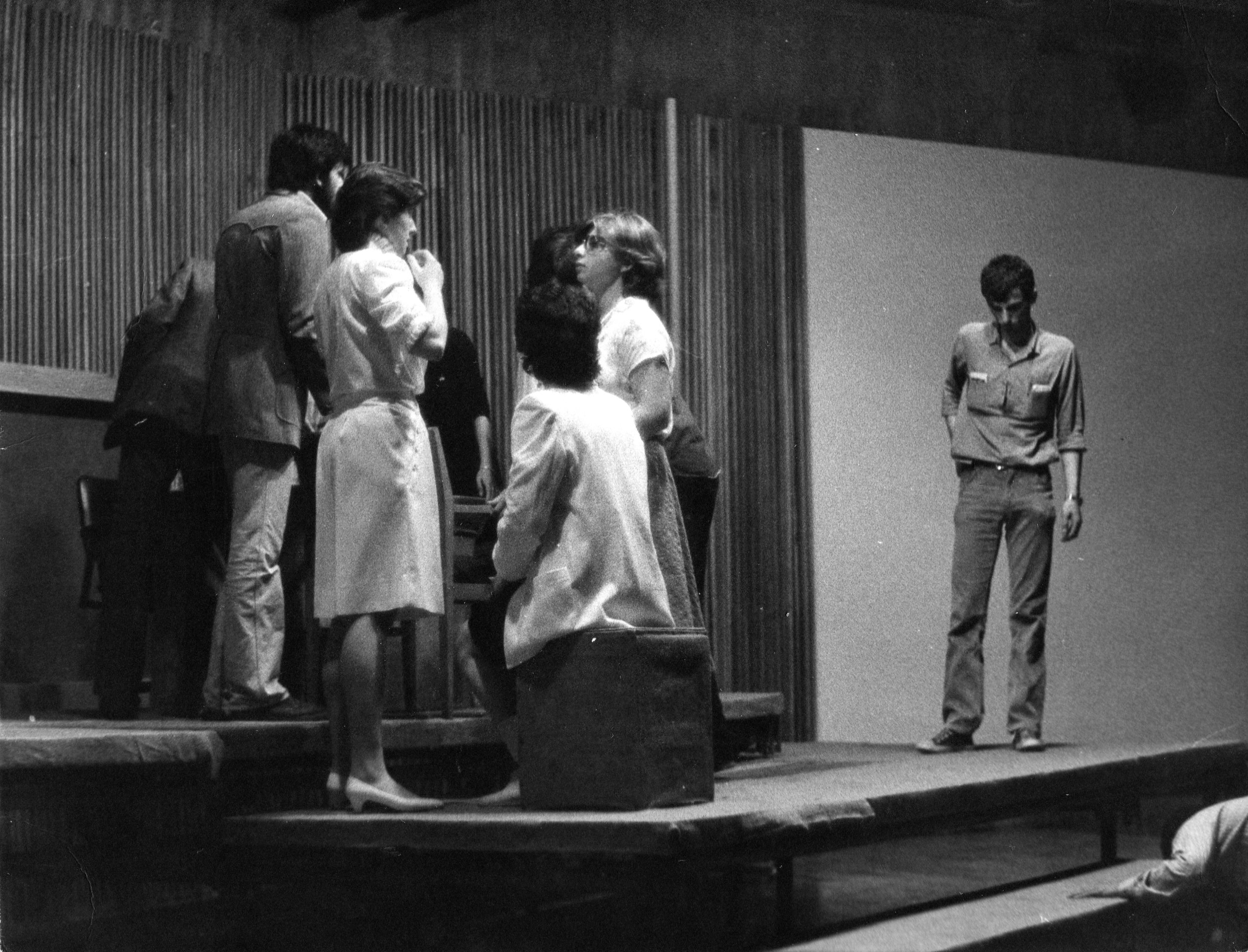 "Hamlet" play photos (METU Actors, 1983)