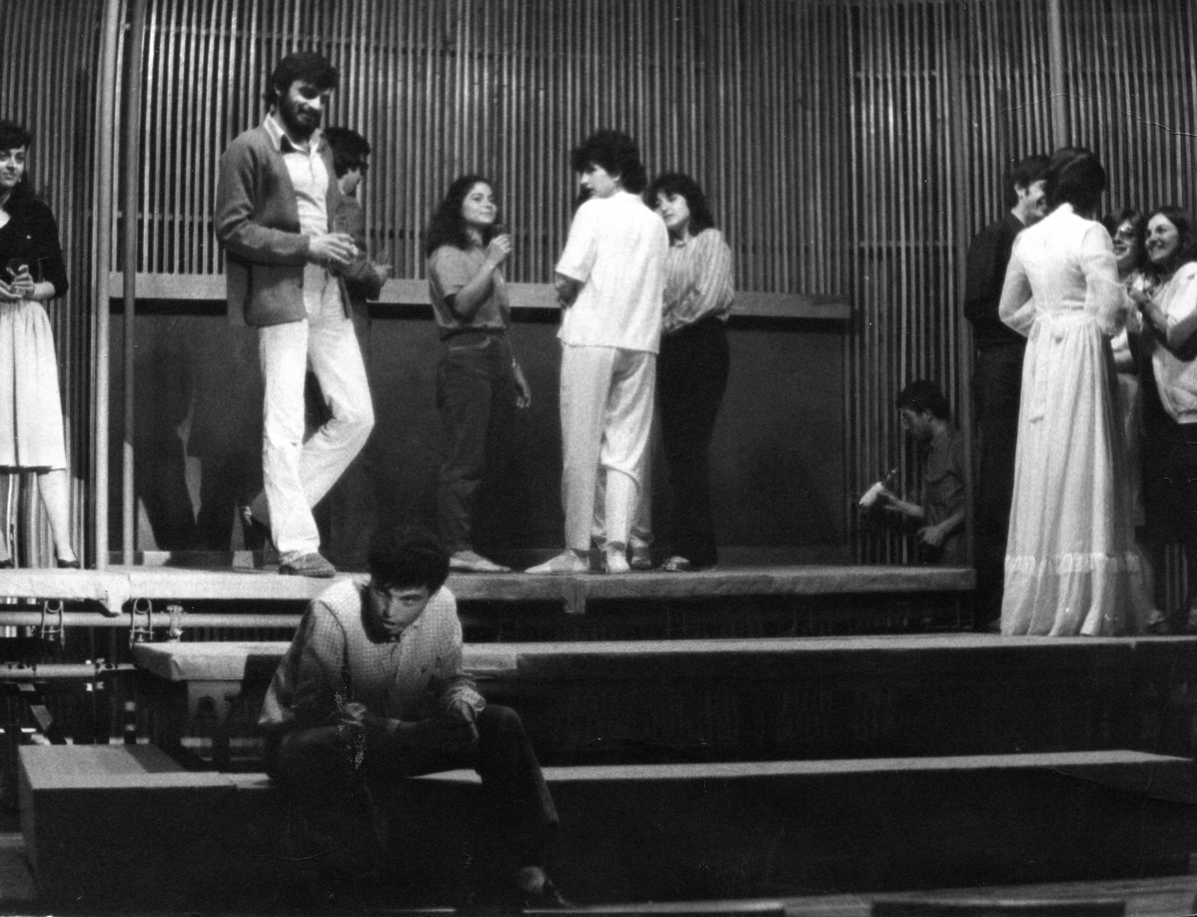 "Hamlet" play photos (METU Actors, 1983)