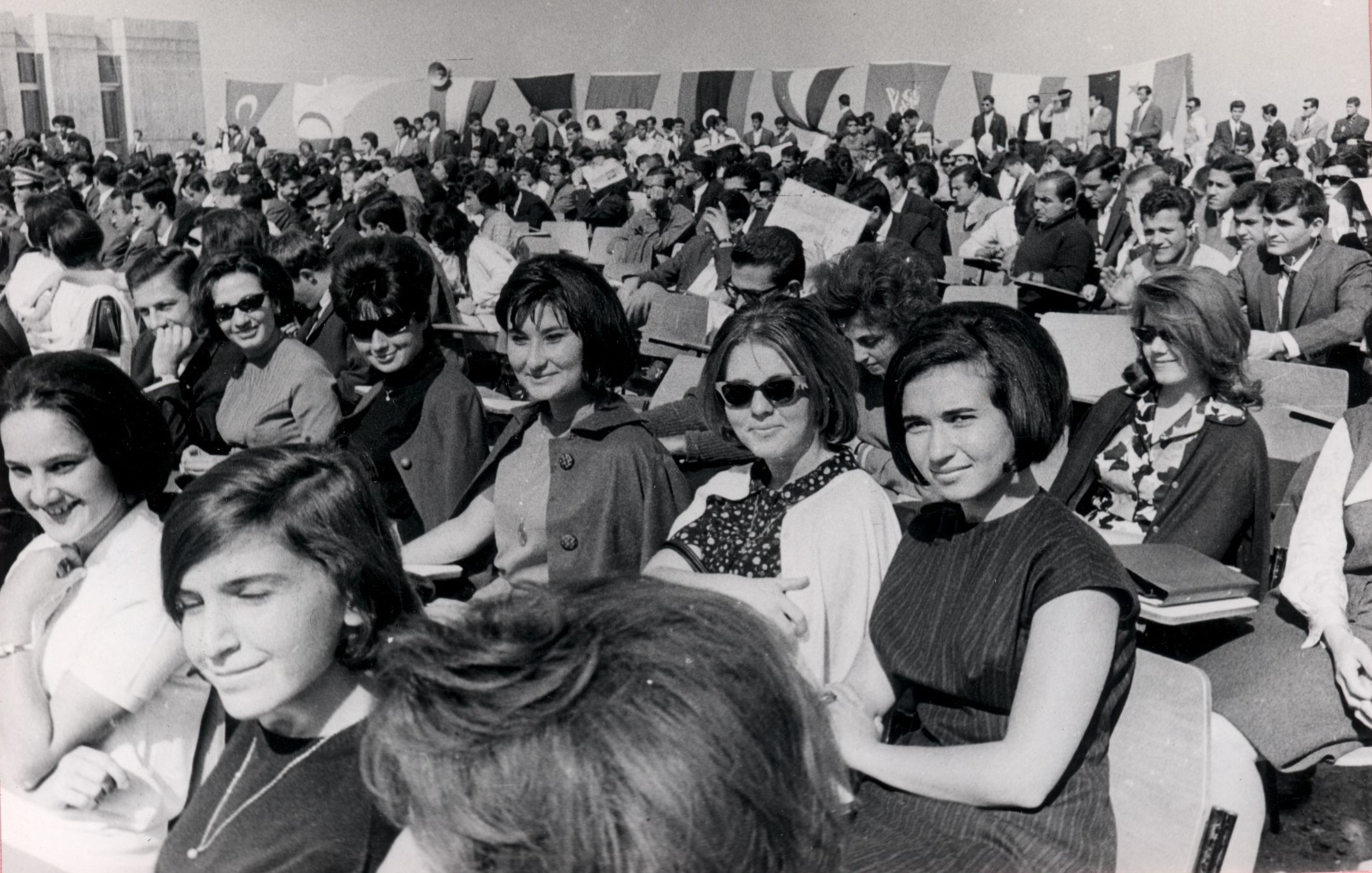 Administrative staff at the opening ceremony of the academic year 1964-1965