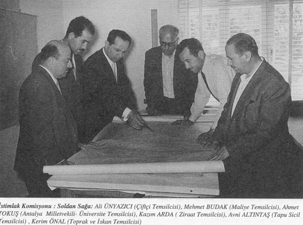 Expropriation commission meeting for the new campus (1950s)