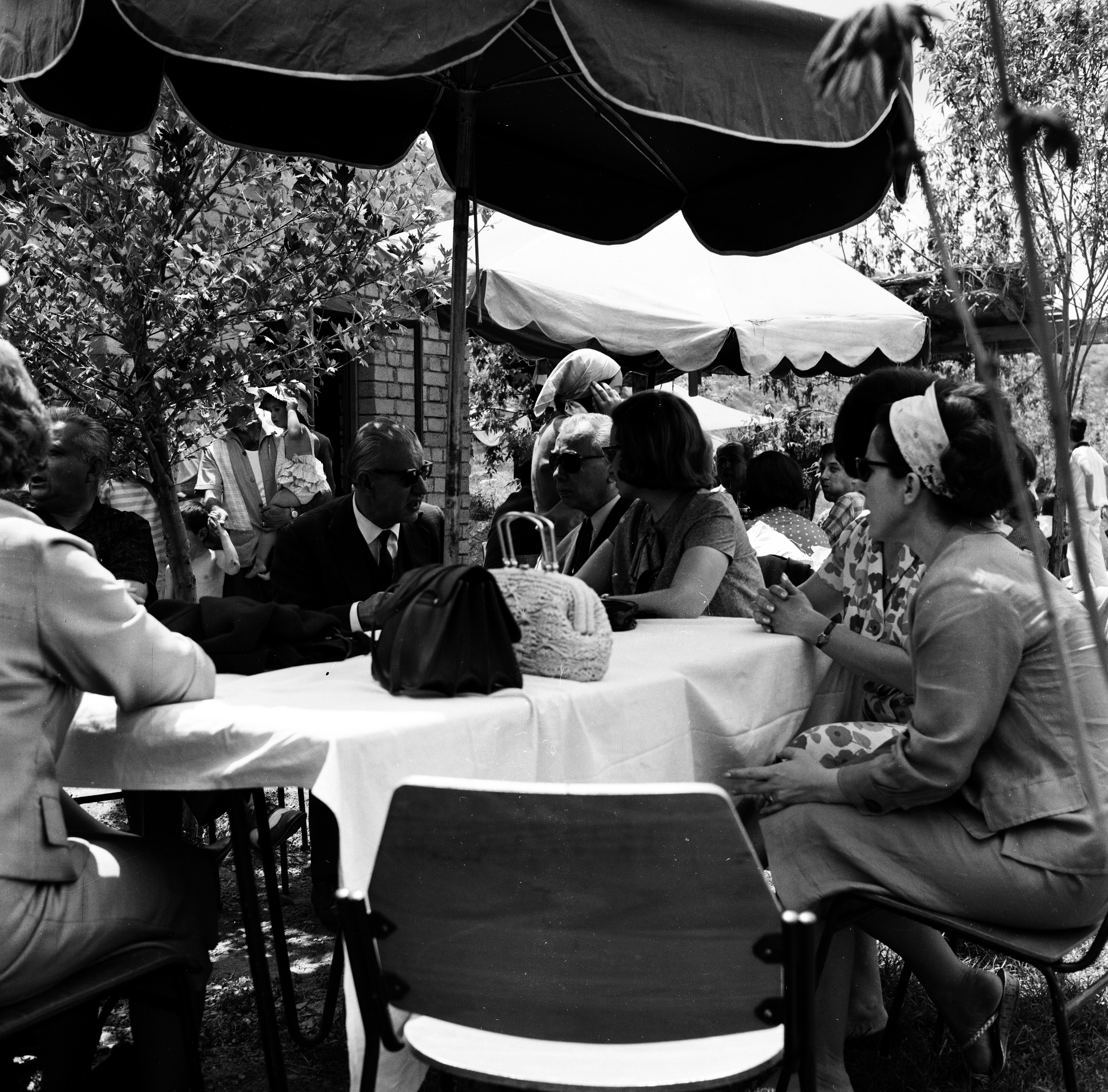 Chat at the boathouse in the lake festival (1963)
