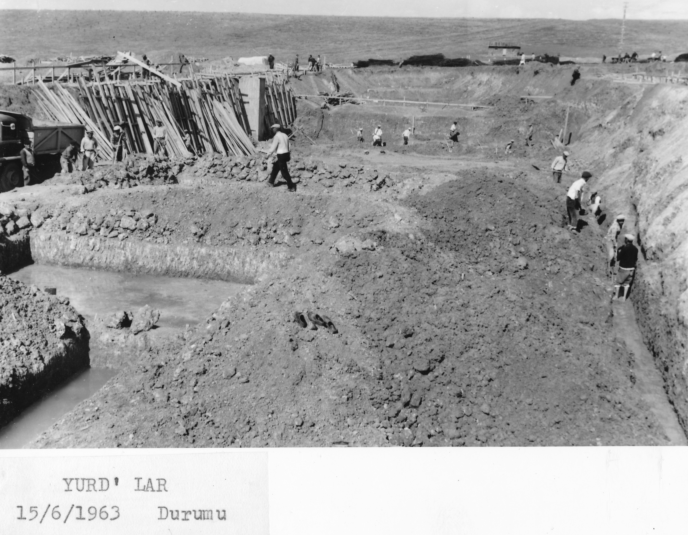 Construction of A. type 1st and 2nd dormitories (1962)