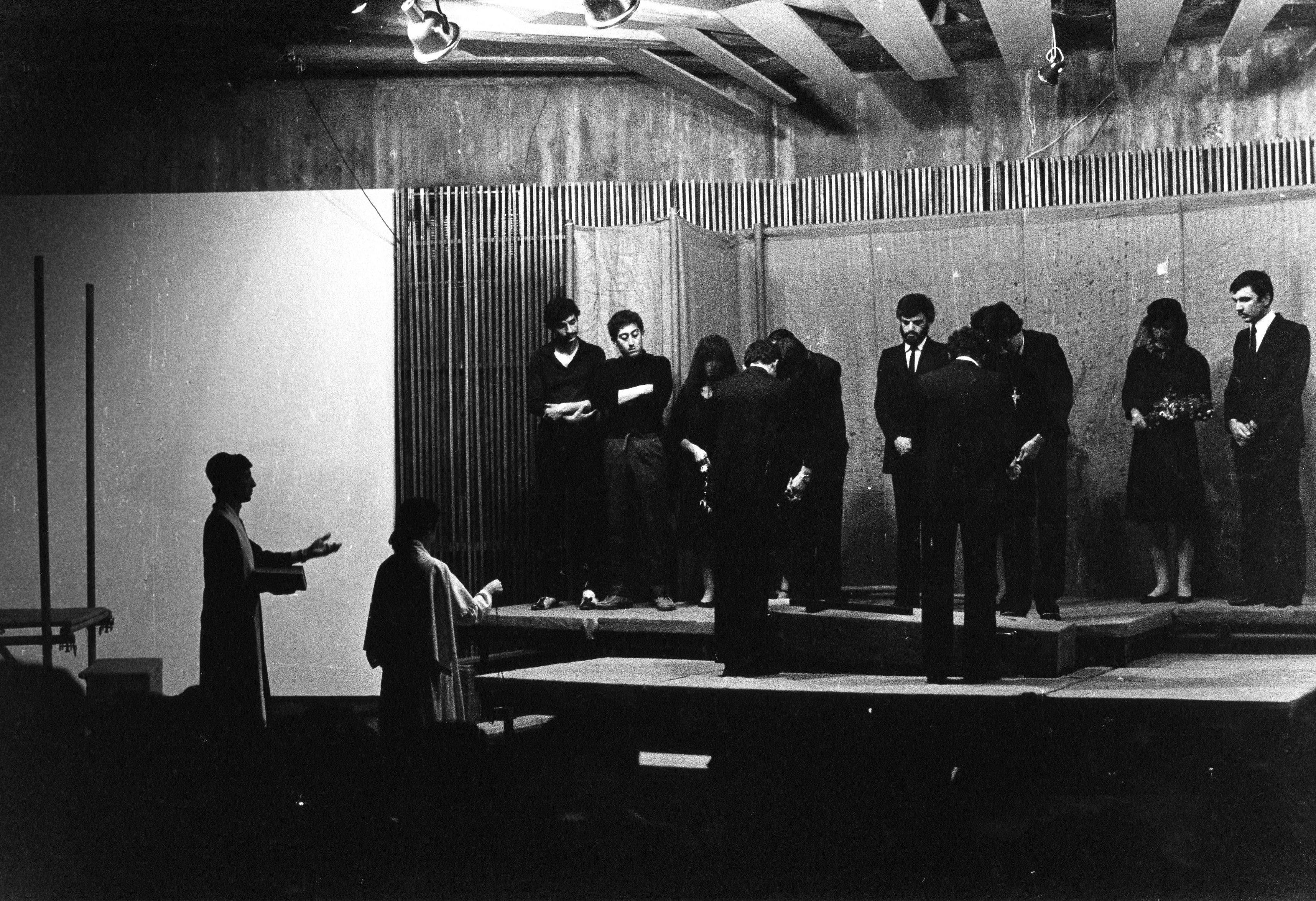 "Hamlet" play photos (METU Actors, 1983)