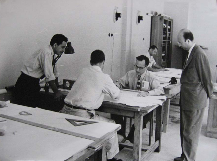 Holmes Perkins in the METU Campus Planning Office, July 8-11, 1957