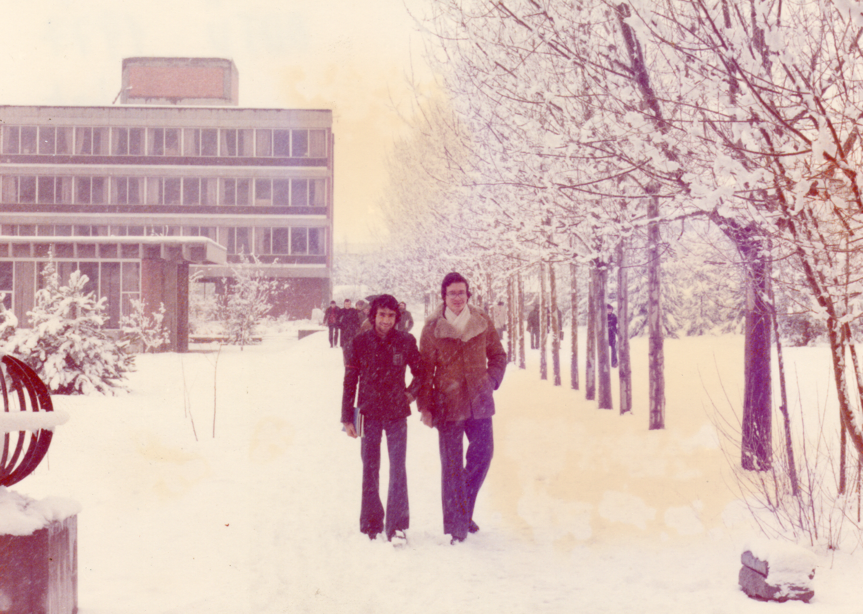 Students marching in the Alle, winter 1977
